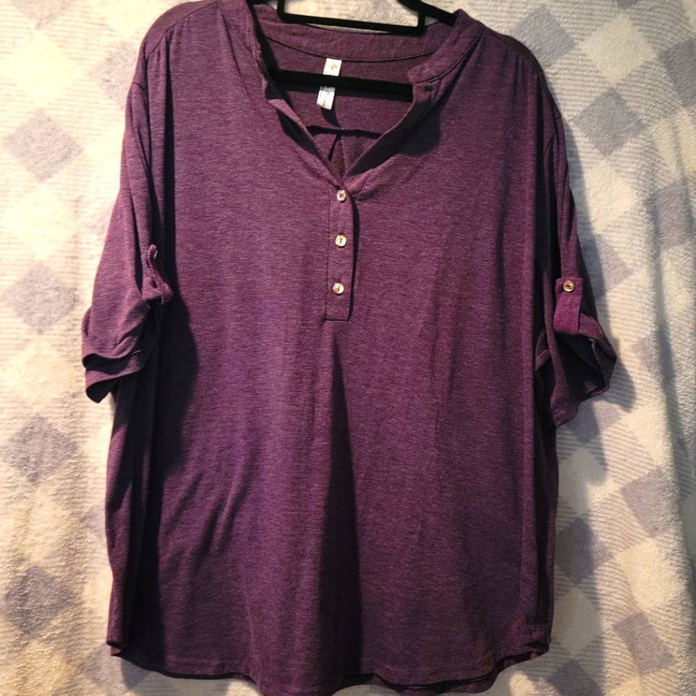 Purple casual blouse